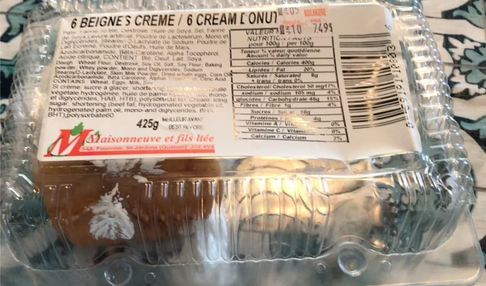 Beignes Crème