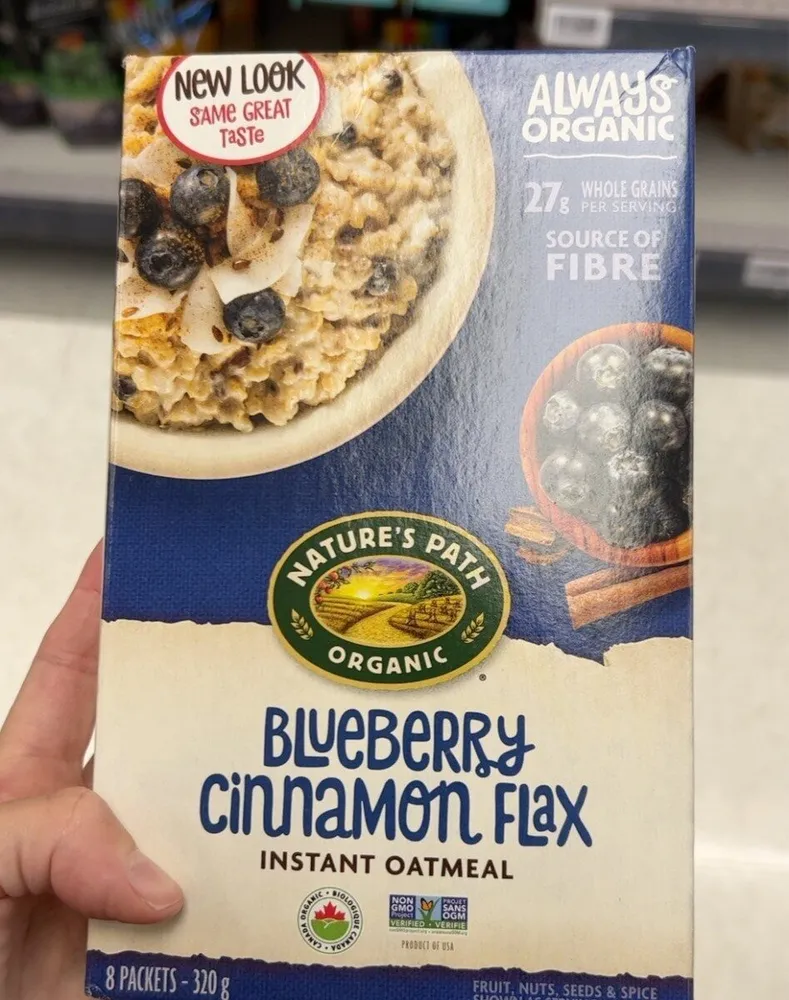 Blueberry cinnamon Flax Instanf Oatmeal