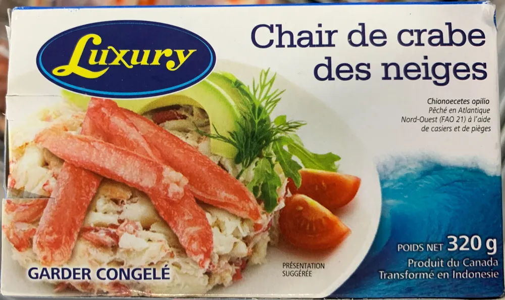 Chair de crabe des neiges