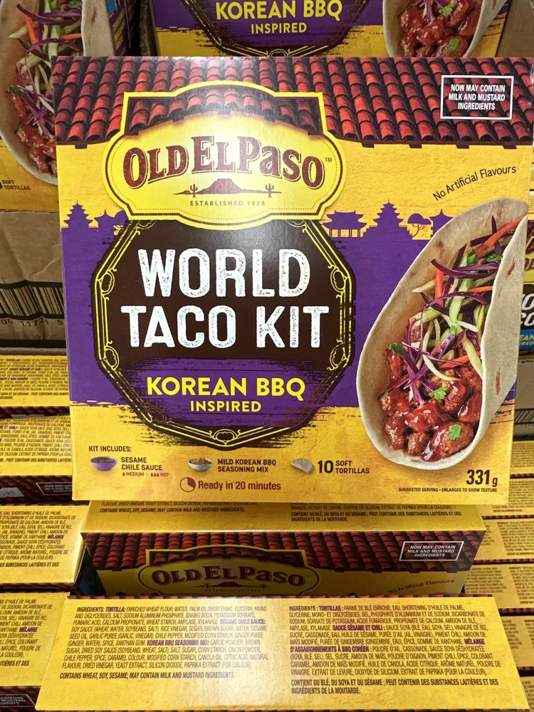 Old el paso korean bbq