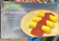 6 Cannelloni with ricotta cheese, mozzarella & sauce
