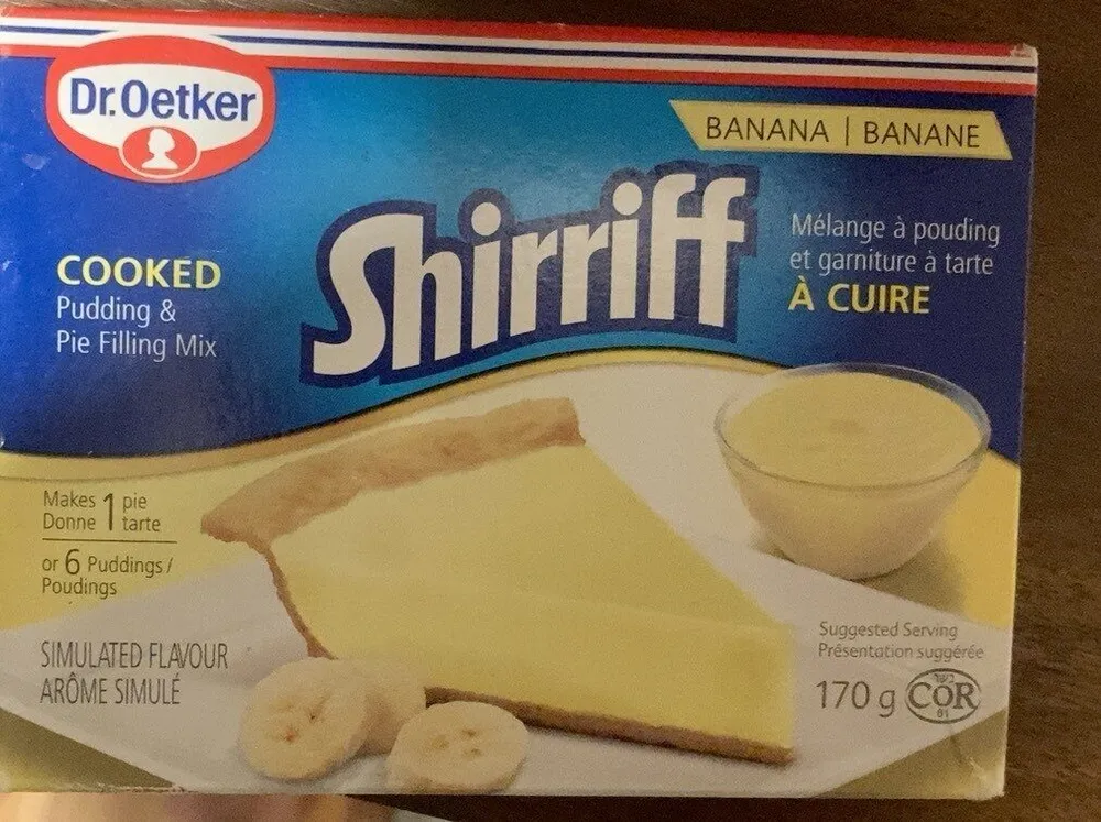 Cooked Banana Pudding & Pie Filling Mix