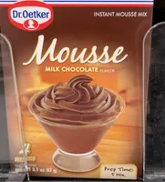 Instant mousse mix milk chocolate