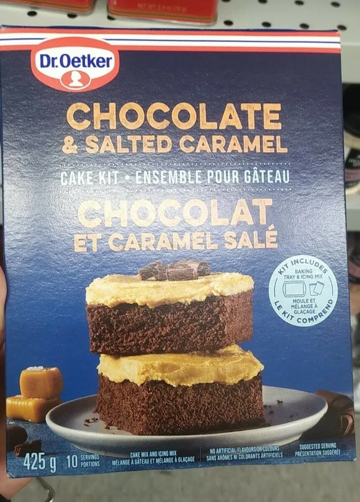Ensemble pour gâteau chocolat et caramel salé