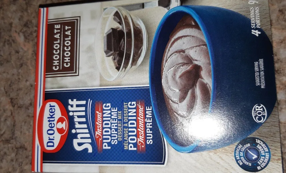Pouding instantané chocolat