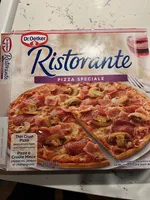 Thin Crust Pizza pepperoni, ham and mushrooms