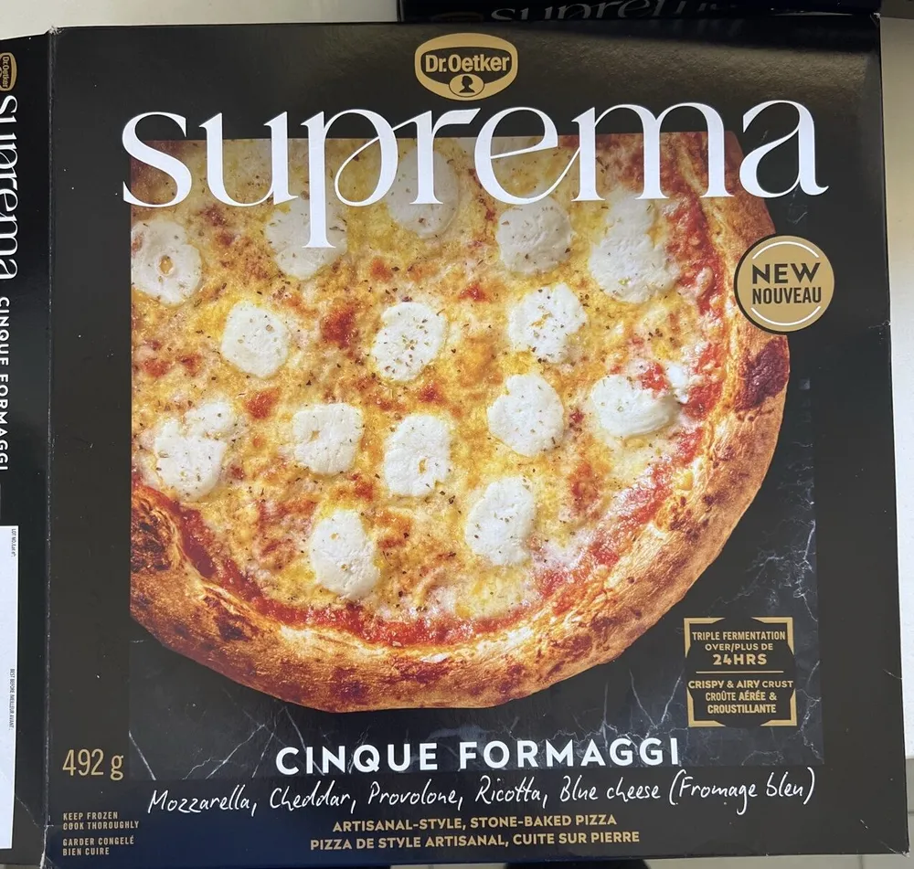 Suprema - mozzarella cheddar, provolone, ricotta, and blue cheese