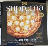 Suprema - mozzarella cheddar, provolone, ricotta, and blue cheese