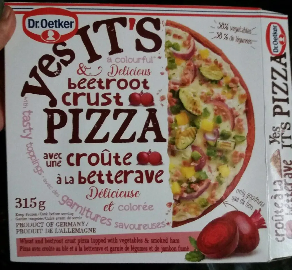 Pizza croute à la betterave