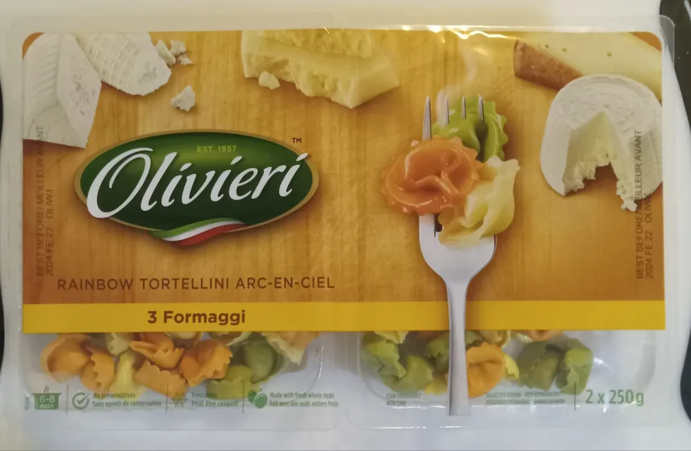RAINBOW TORTELLINI - 3 cheese