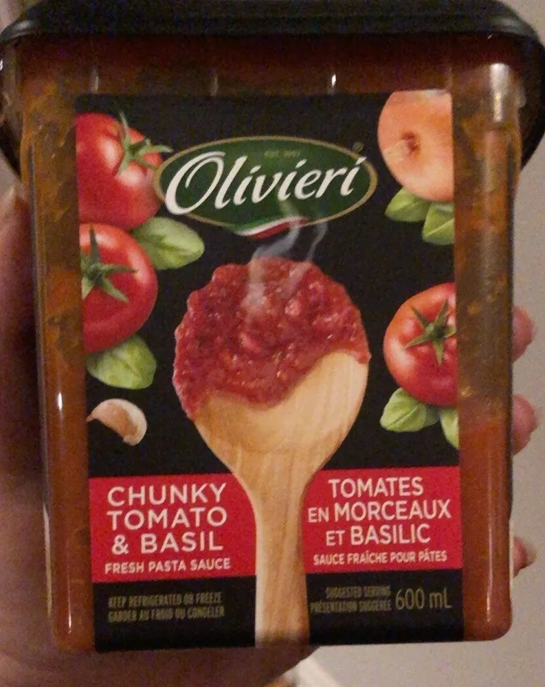 Chunky tomato and Basil Fresh Pasta Sauce