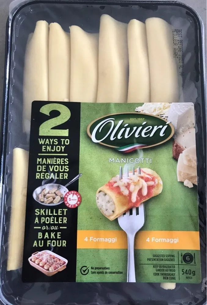 Manicotti 4 formaggi