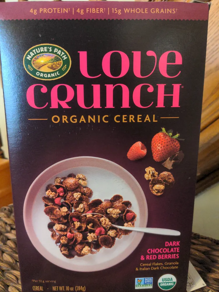 Love Crunch Dark Chocolate & Red Berries Organic Cereal