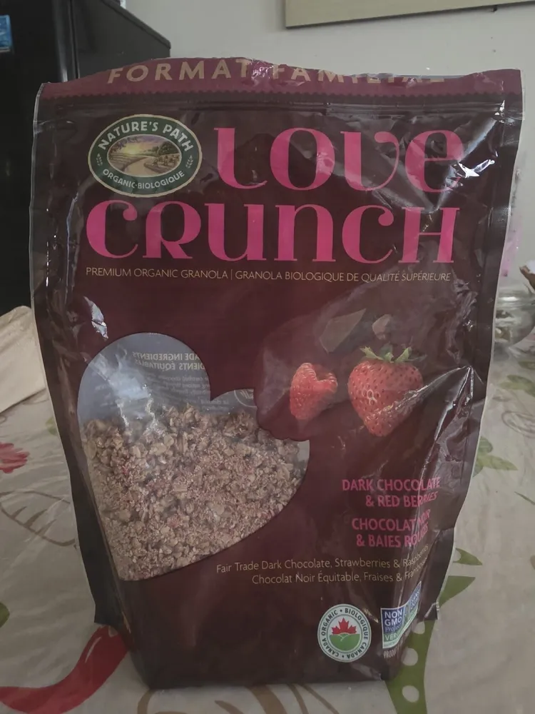 love crunch premium organic granola