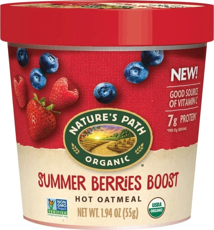 Organic Summer Berries Boost Hot Cereal