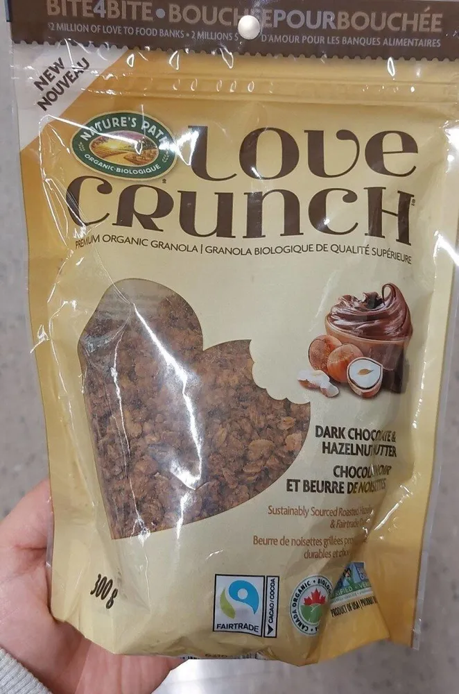 Love Crunch Dark Chocolate Hazelnut Clusters
