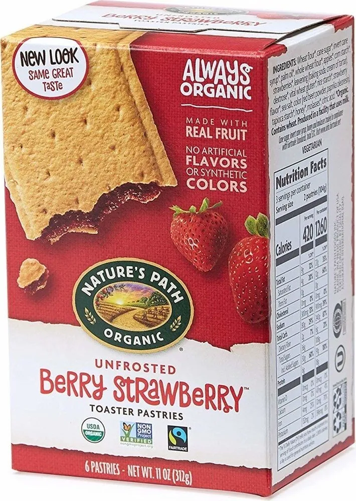 Berry Strawberry Flavored Toasted Pastries