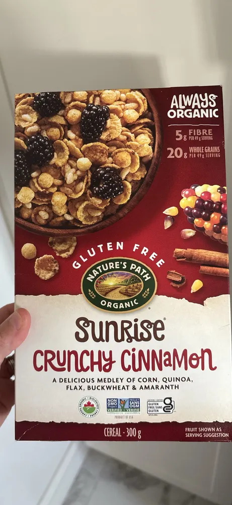 Sunrise Crunchy Cinnamon Cereal