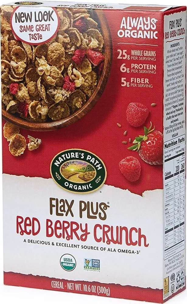 Flax Plus Red Berry Crunch Organic Cereal