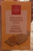 Golden toasted crackers