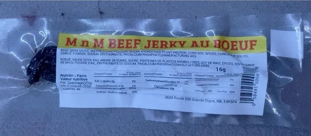 M n M Beef Jerky Au Boeuf