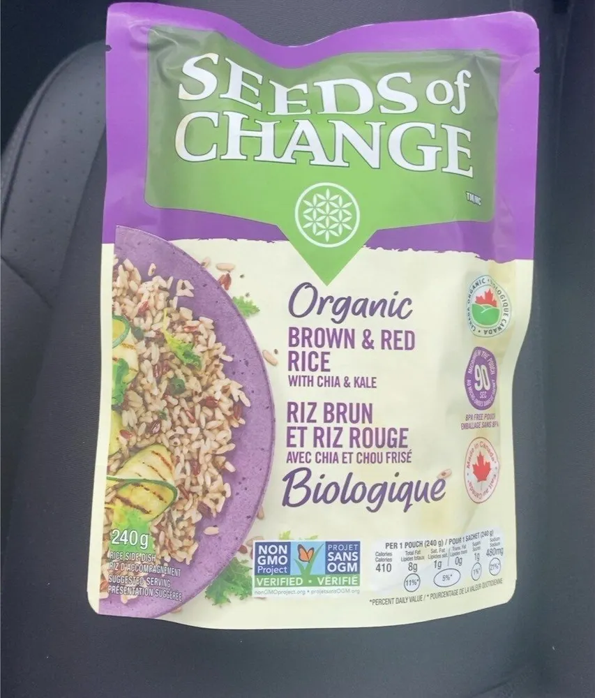 Organic Brown & Red Rice with Chia & Kale