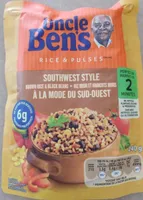 Riz brun et haricots noirs à la mode sud-ouest