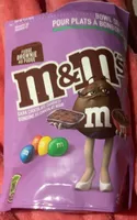 M&M chocolats noir brownie au fudge