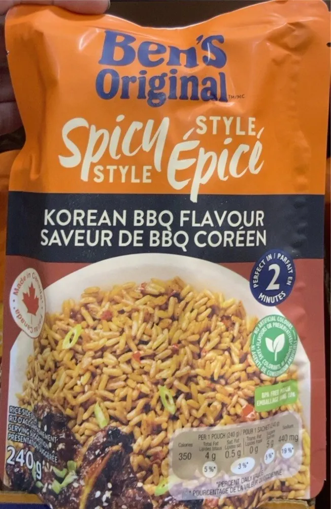 Riz saveur de bbq coréen