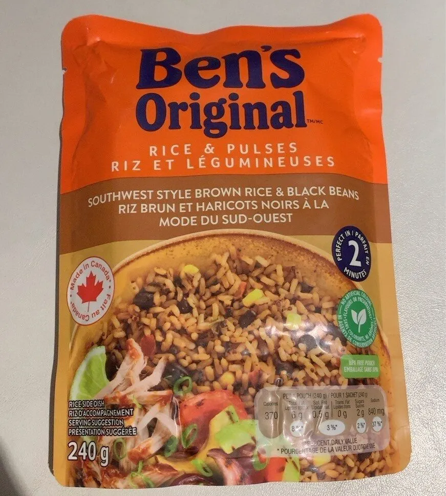 Rice & Pulses Southwest Style Brown Rice & Black Beans