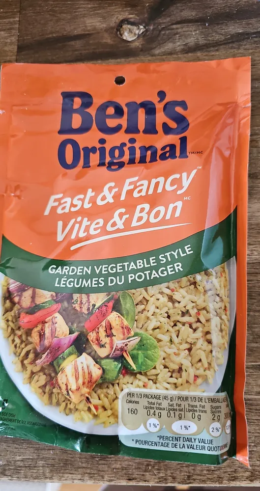 Garden vegtable style rice