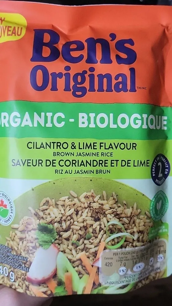 Organic Cilantro & Lime Brown Jasmine Rice