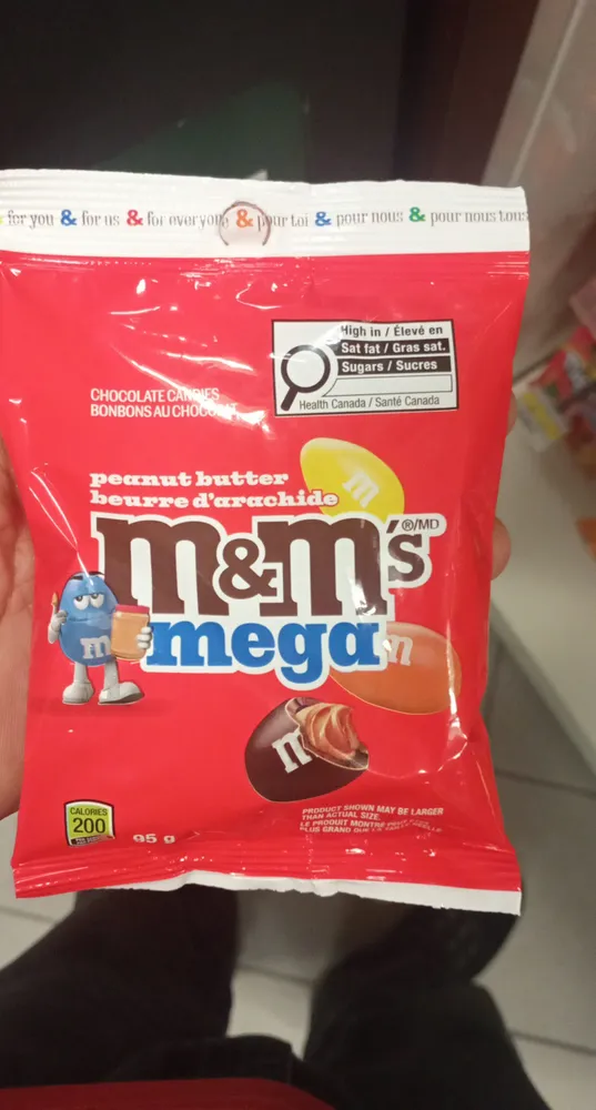 m&m peanut buttter