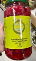 Navets marinés tranchés