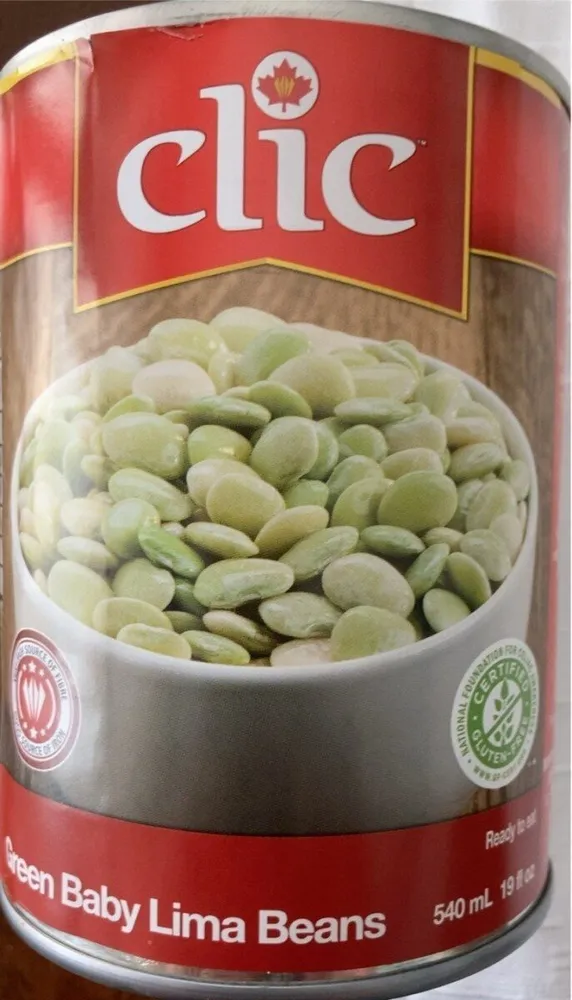Green baby lima beans