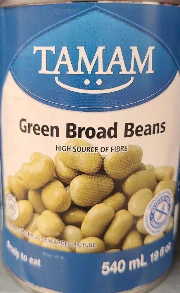 Green broad beans
