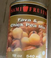Fava and chick pea mix