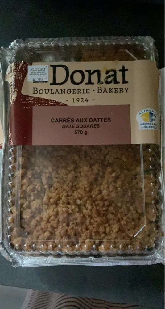 Carrés aux dattes