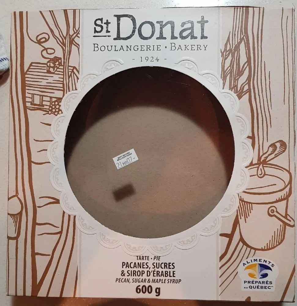 Tarte pacanes sucres sirop d'érable