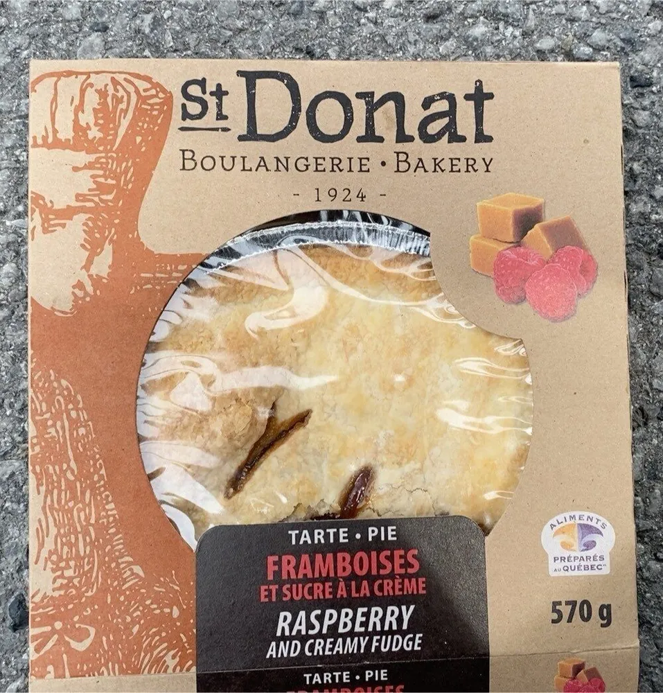 Tarte framboises et sucre à la crème