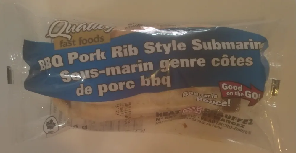 BBQ Pork Rib Style Submarine