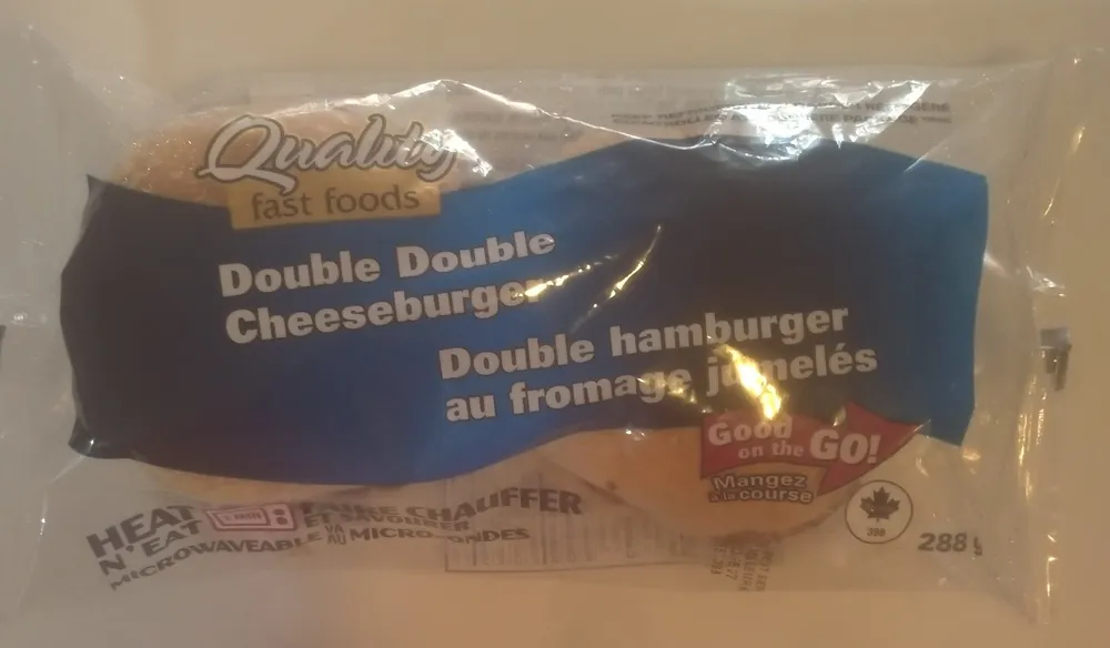 Double Double cheeseburger