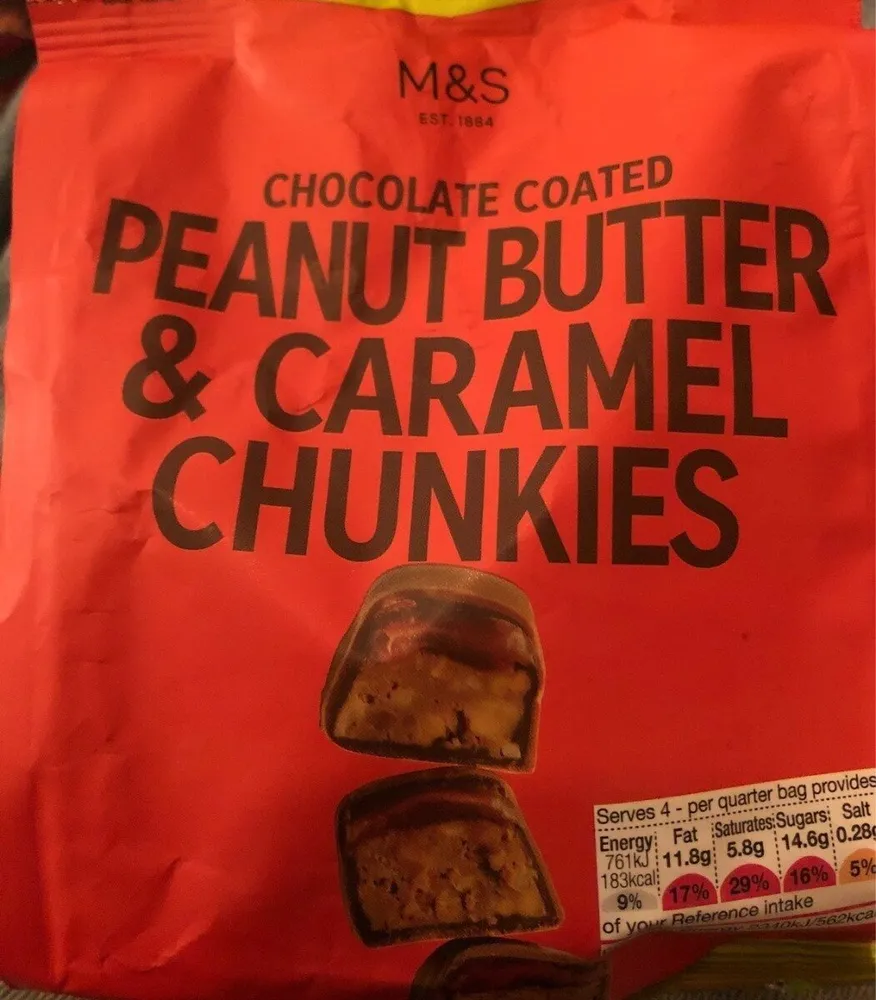 Chocolate Coated Peanut Butter & Caramel Chunkies