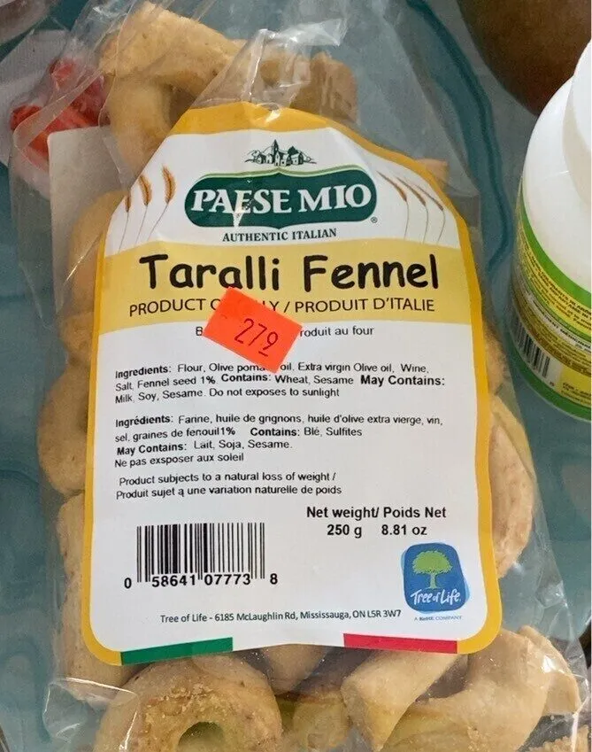 Taralli fennel