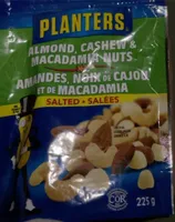 Almond, cashew & macadamia nuts