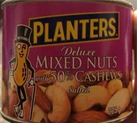 Deluxe mixed nuts woth 50% cashews salted