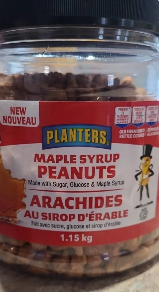 Arachides au sirop d'érable