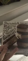 Brownie Crisp Coffee Ice Cream Sandwiches