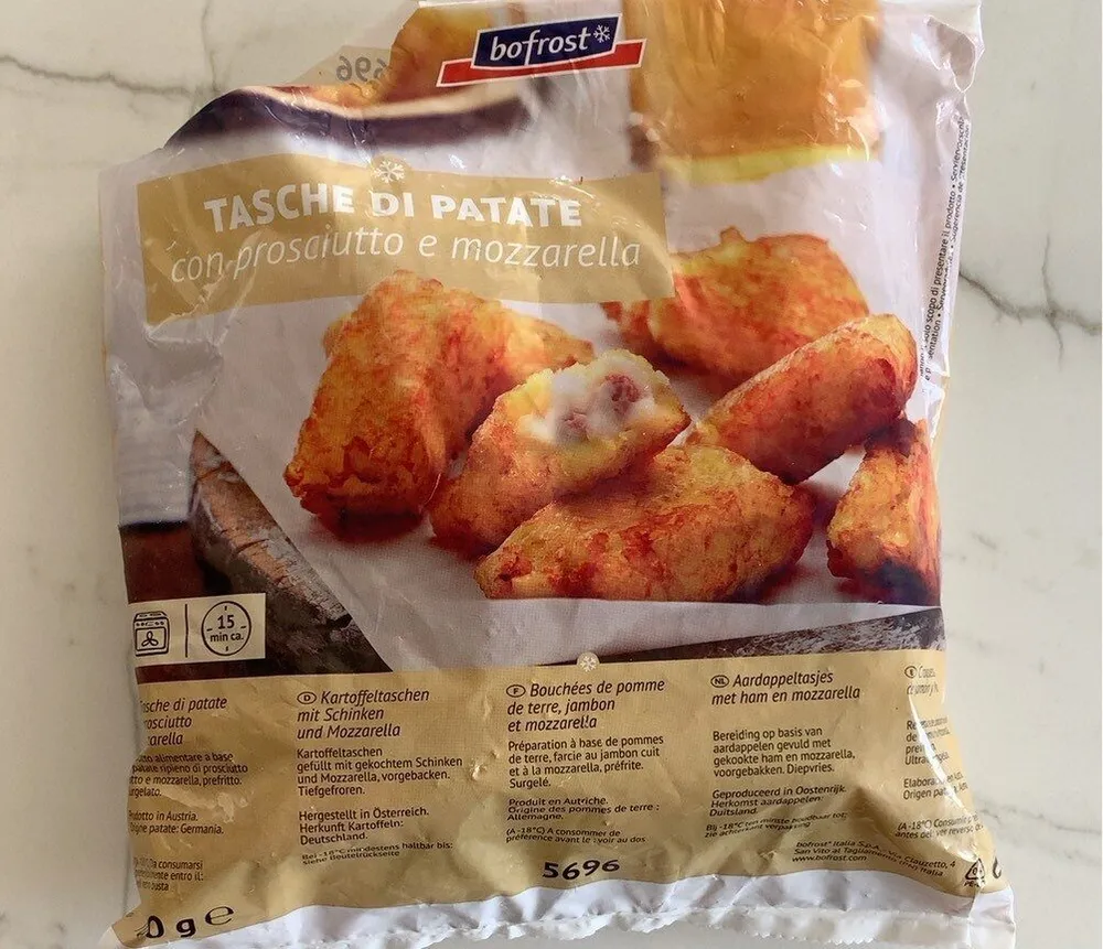 Bouchées de pomme de terre, jambon et mozzarella