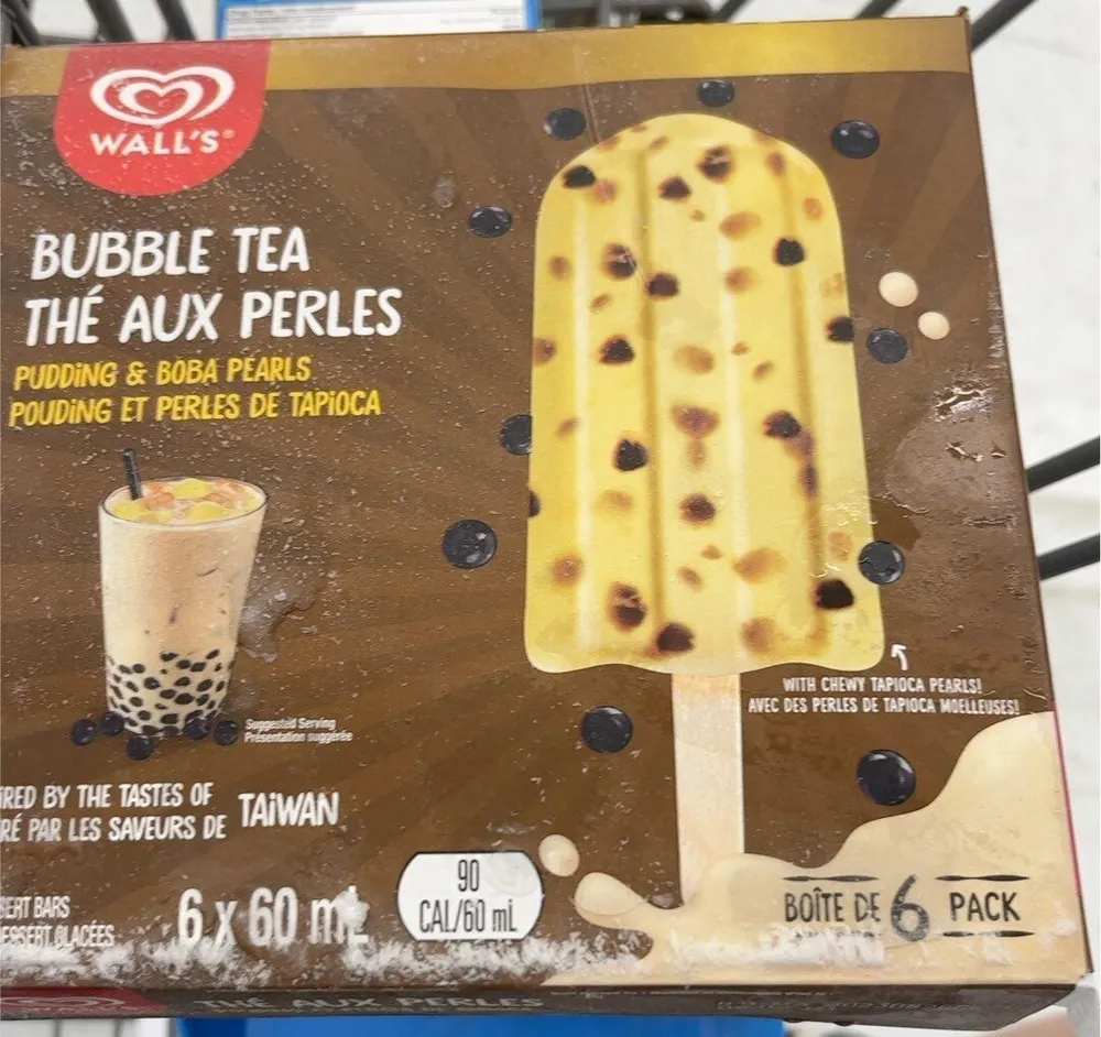 Bubble tea pudding and boba pearls